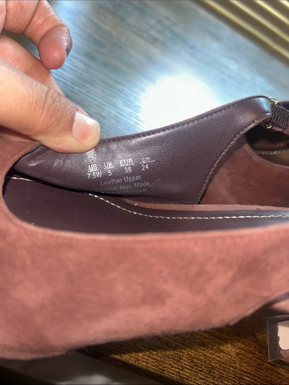 Neutralizer Pointed Toe Slingback Heels in Brown Suede - Picture 7 of 8